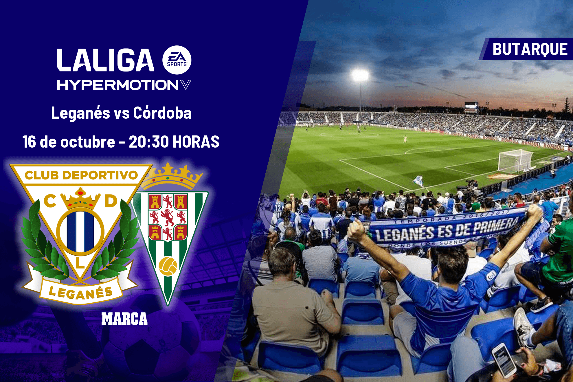A qué hora es el Leganés - Córdoba: horario, dónde ver hoy en TV y canal del partido de LaLiga Hypermotion