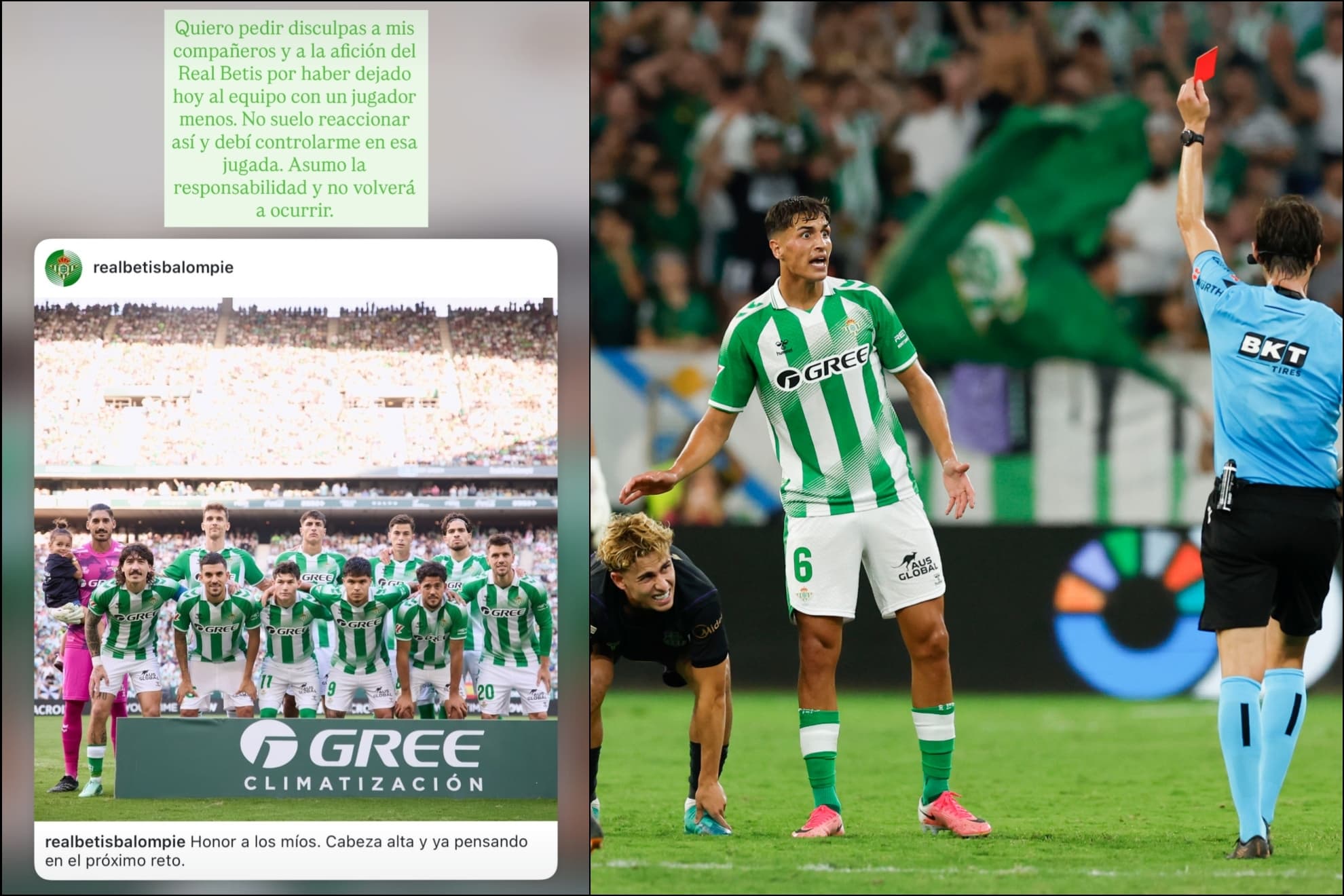Facundo Bernal pide disculpas por su expulsión: "Debí controlarme"