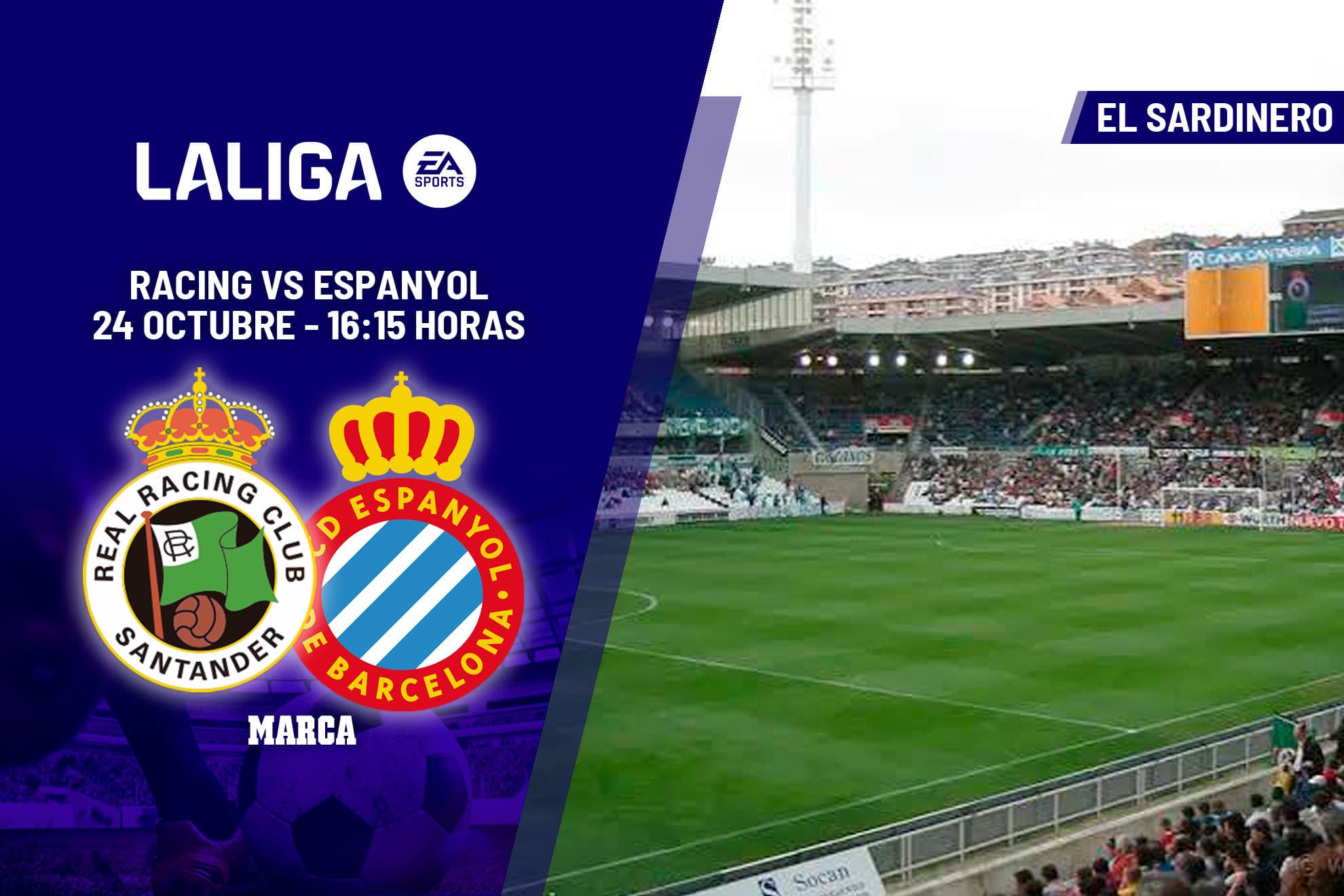 A qué hora es el Racing - Espanyol: horario y dónde ver hoy en TV y online el partido de LaLiga EA Sports