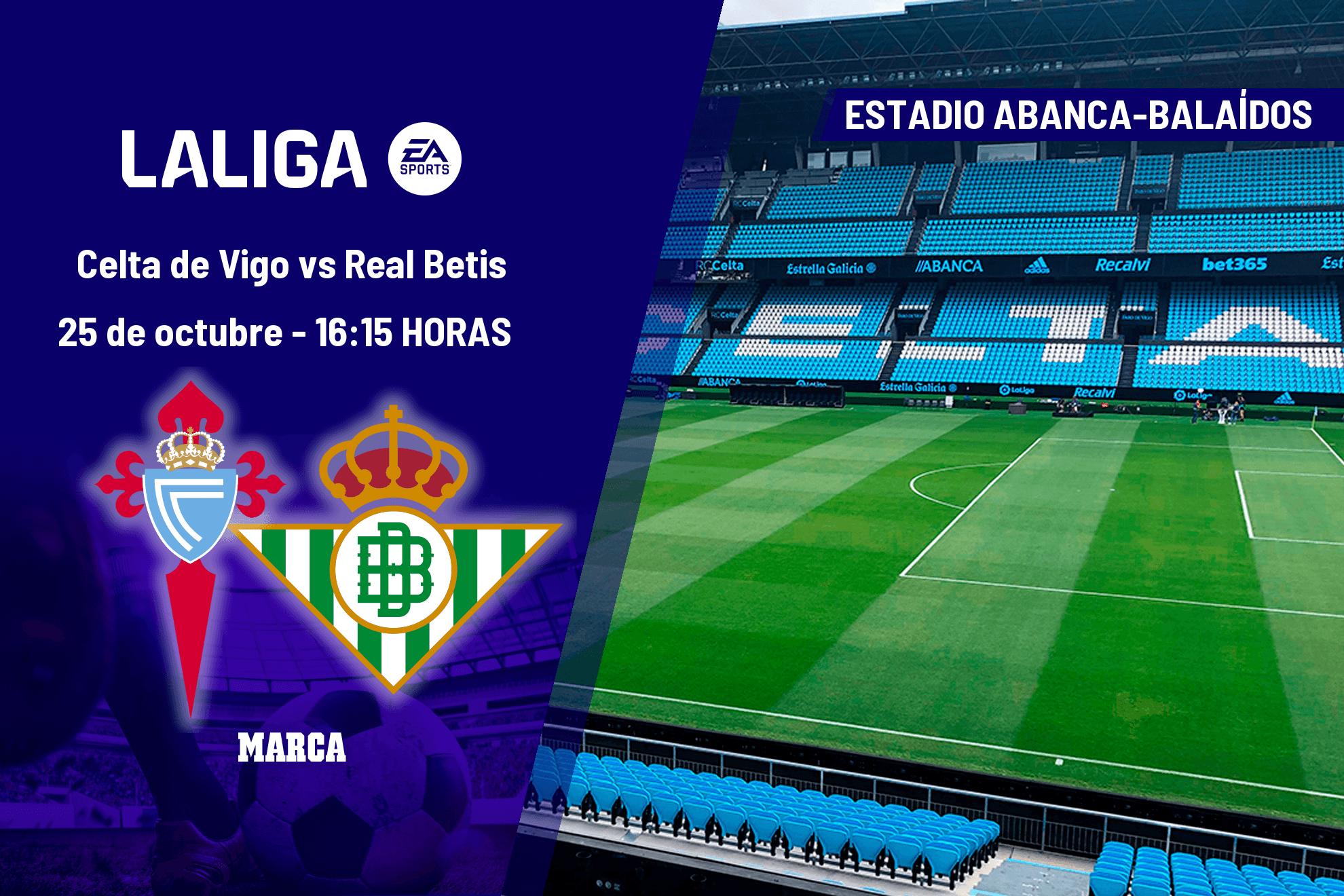 Celta de Vigo - Real Betis: horario, dónde ver en TV y canal del partido de LaLiga EA Sports