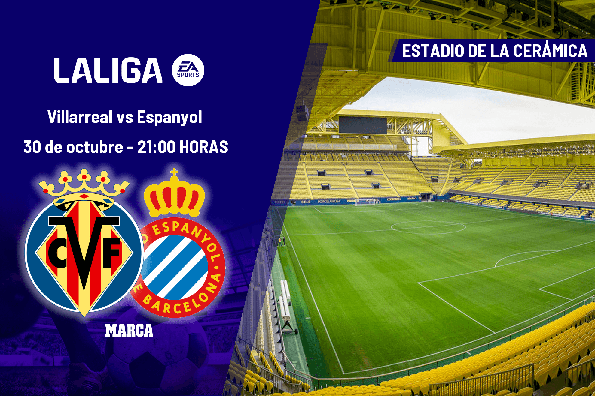 Villarreal - Espanyol: horario, dónde ver en TV y canal del partido de LaLiga EA Sports